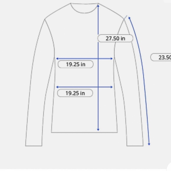 Halogen Long Sleeve Shirttail Hem Black with white stripes, looks grey. Medium - Picture 8 of 8